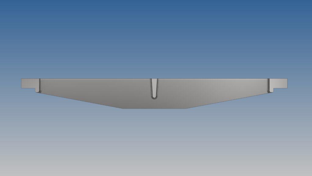 3D-Modell einer Ofenportalplatte